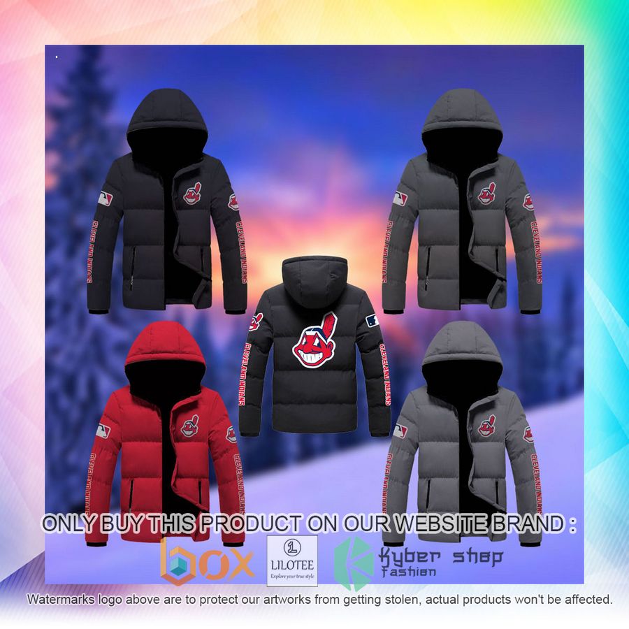 mlb cleveland indians down jacket 2 50038