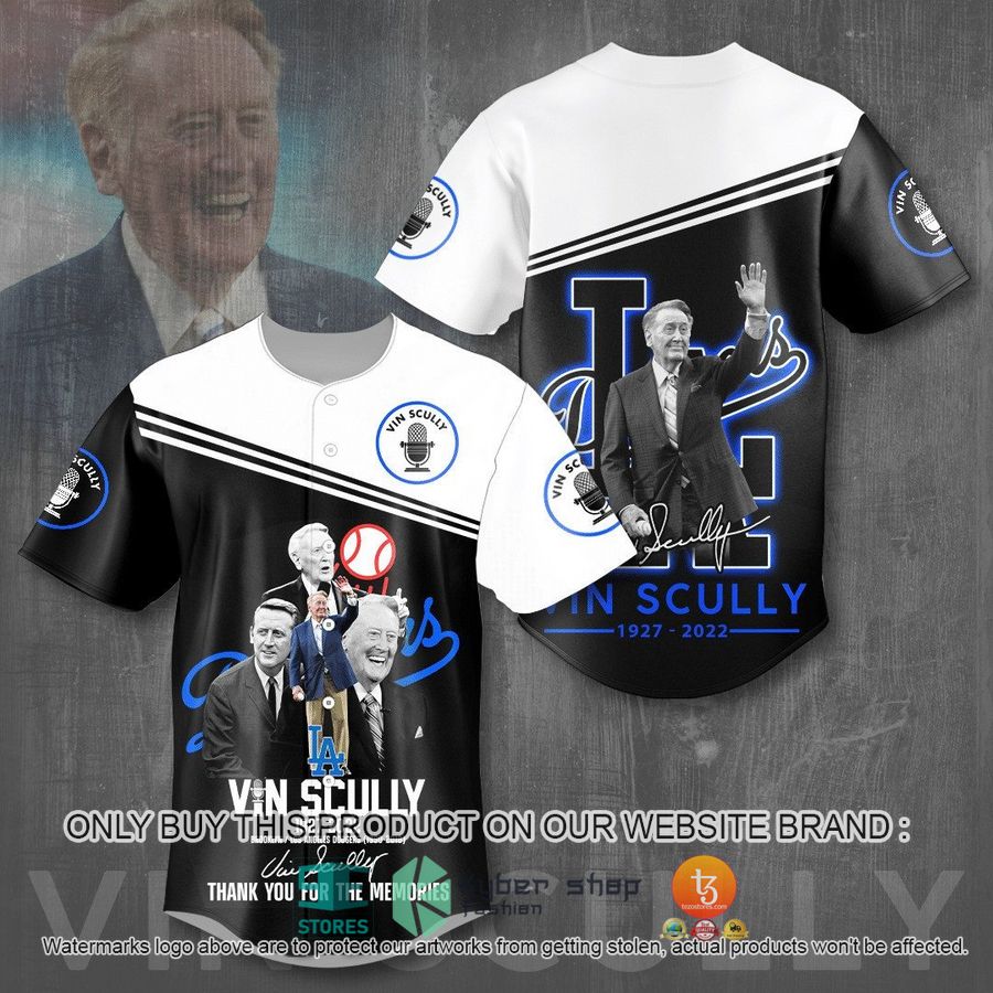 mlb los angeles dodgers vin scully 1927 2022 baseball jersey 1 84687