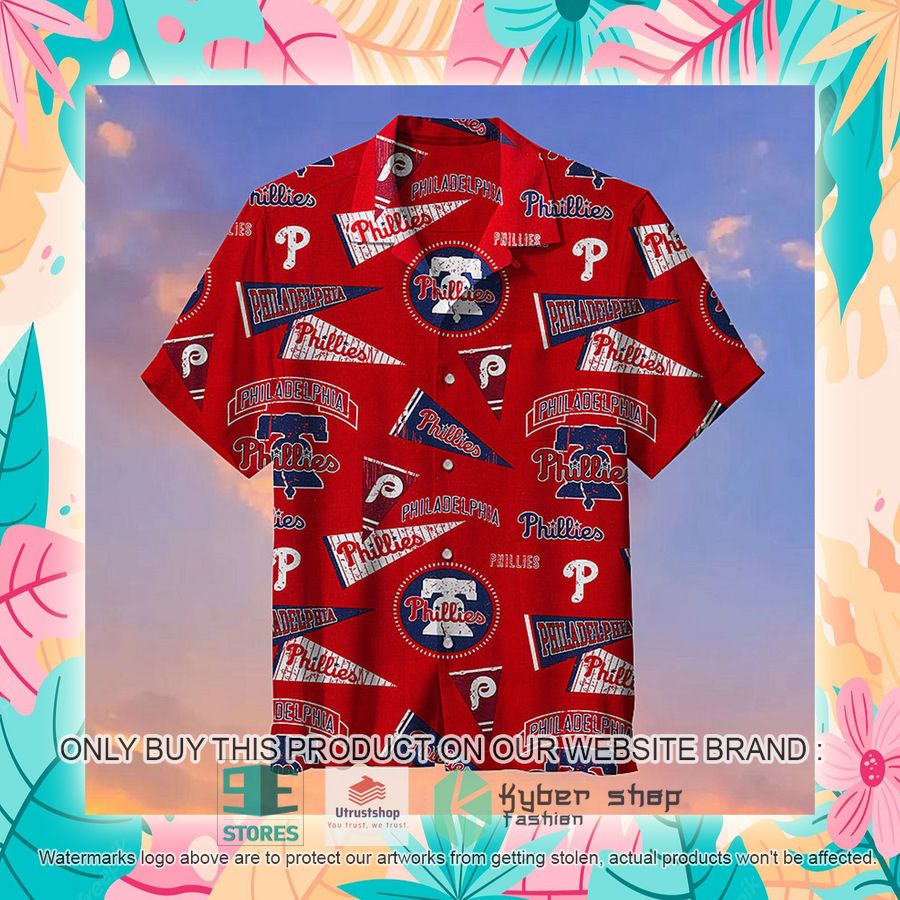 NEW MLB Philadelphia Phillies Retro red Hawaii Shirt 4 mlb philadelphia phillies retro red hawaiian shirt 4 20609