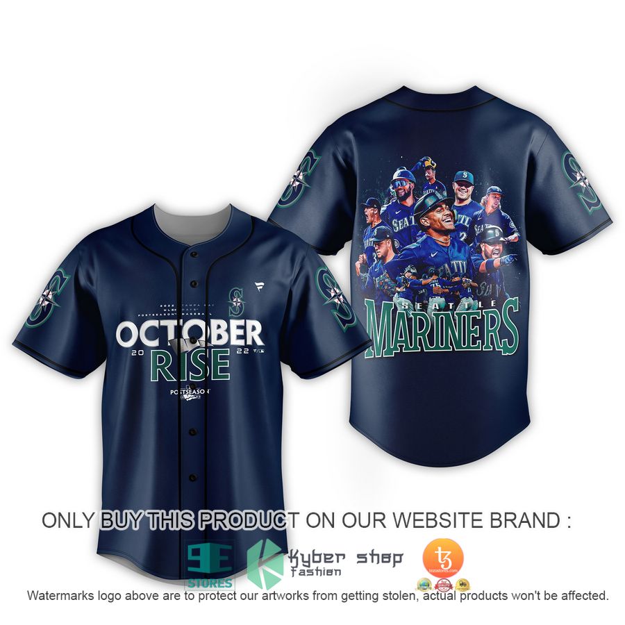 HOT MLB Seattle Mariners October 2022 Rise Baseball Jersey 1 mlb seattle mariners october 2022 rise baseball jersey 1 62014