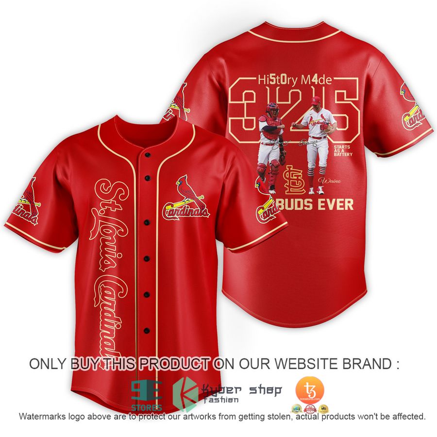 mlb st louis cardinals history made buds ever baseball jersey 1 55868