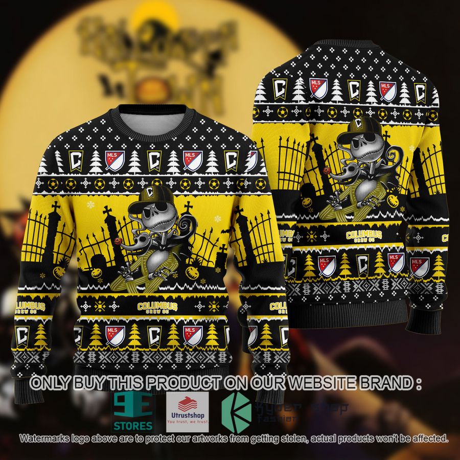 mls jack skellington columbus crew sc ugly christmas sweater 1 28611