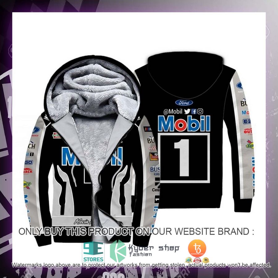 HOT Mobil Kevin Harvick Racing Fleece Zipper Hoodie 2 mobil kevin harvick racing fleece hoodie 2 81947