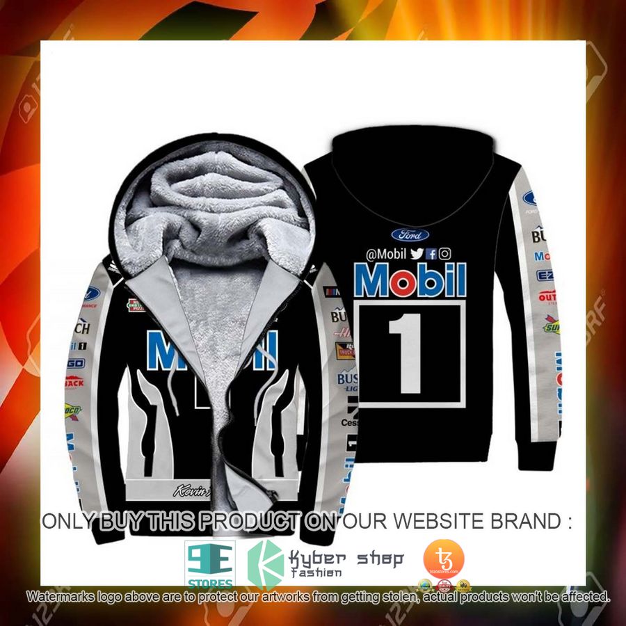 HOT Mobil Kevin Harvick Racing Fleece Zipper Hoodie 3 mobil kevin harvick racing fleece hoodie 3 45408