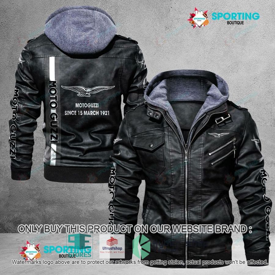 motor guzzi since 15 march 1921 leather jacket 1 3682