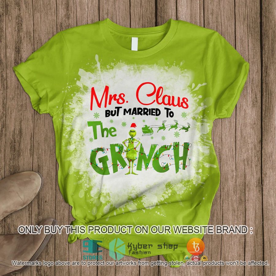 mrs claus but married to the grinch christmas pajamas set 2 98450
