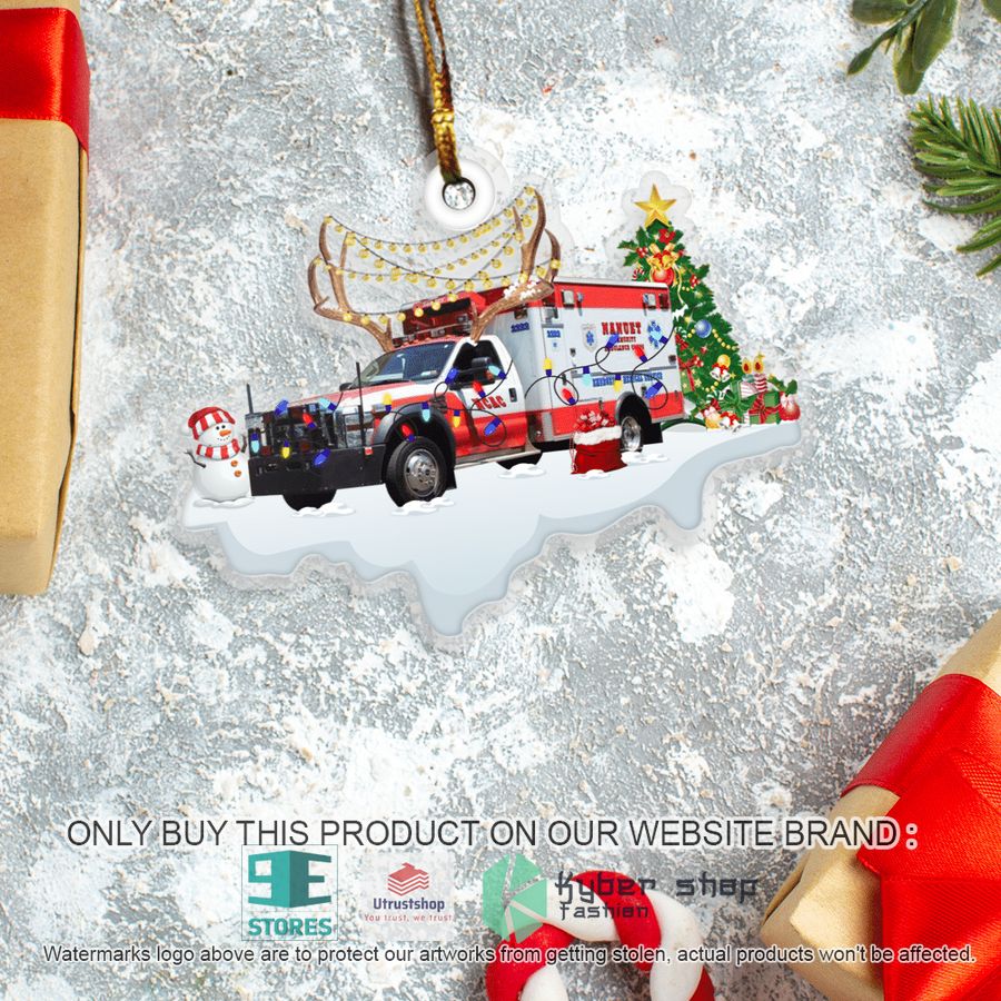 NEW Nanuet New York Nanuet EMS Ford F 450 Type 1 Horton Ambulance Christmas Ornament 3 nanuet new york nanuet ems ford f 450 type 1 horton ambulance christmas ornament 3 42461
