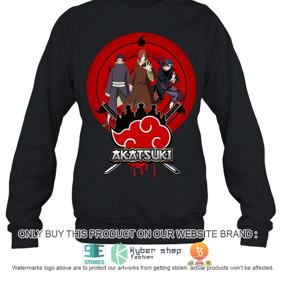 HOT Naruto Akatsuki 2D Shirt, Hoodie 3 naruto akatsuki 2d shirt hoodie 3 76937