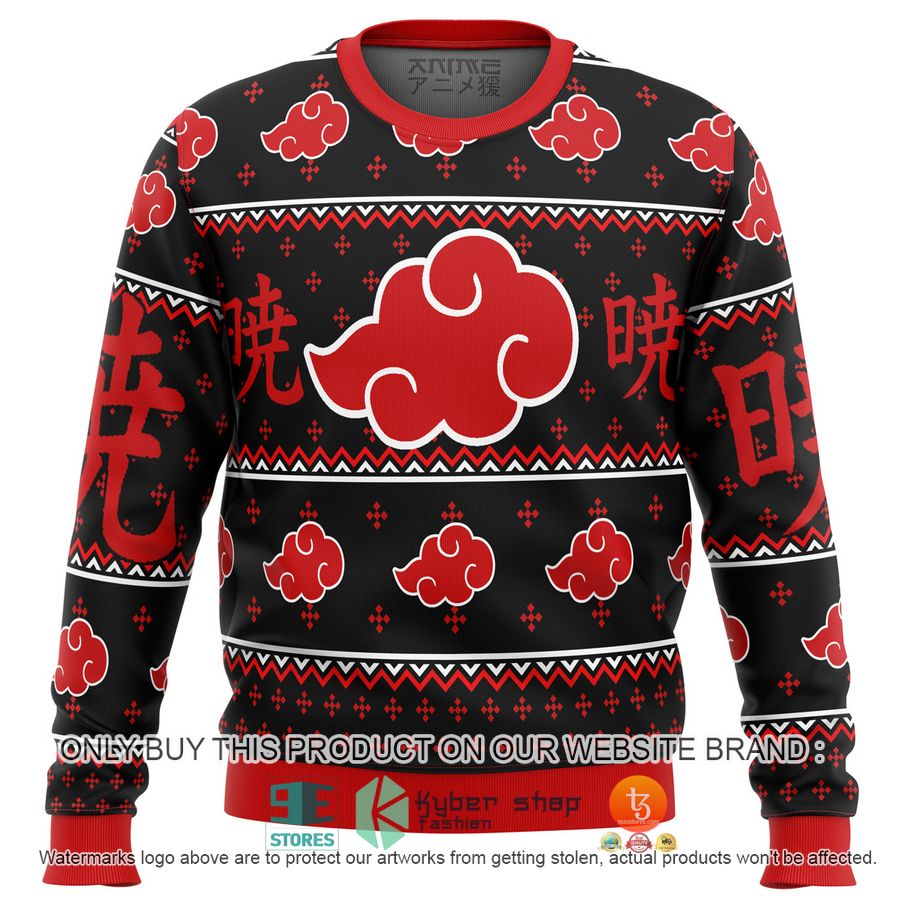 naruto akatsuki knitted wool sweater 1 21302