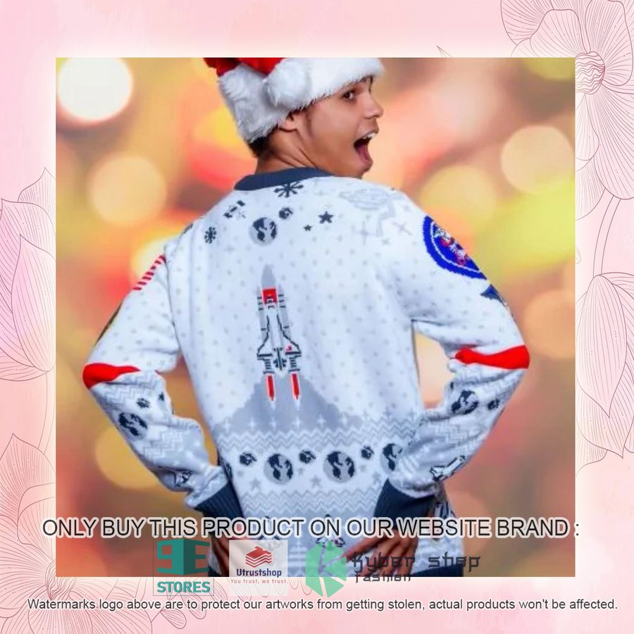 NEW Nasa White Ugly Sweater 4 nasa white ugly christmas sweater 4 79942