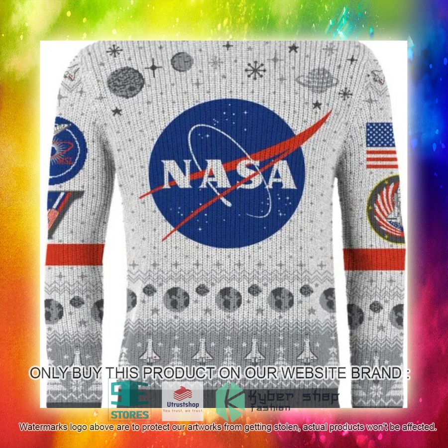 NEW Nasa White Ugly Sweater 5 nasa white ugly christmas sweater 5 79179