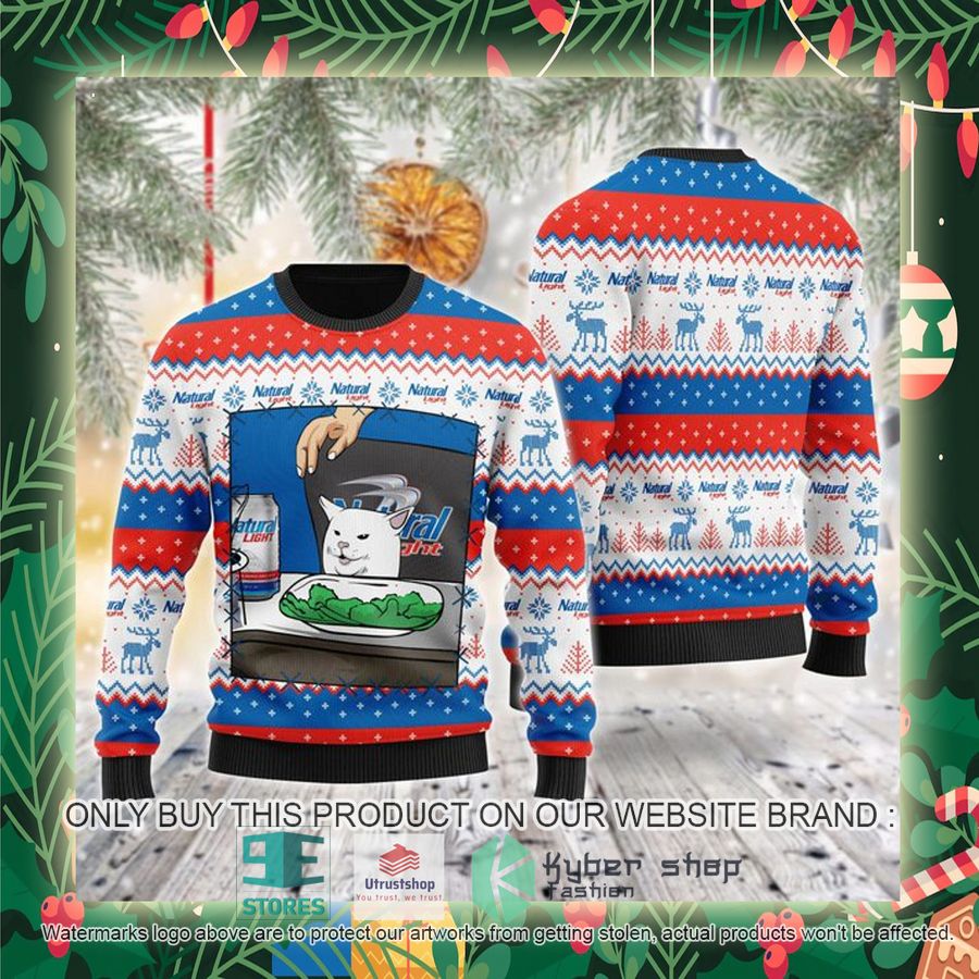 natural light cat meme ugly christmas sweater 2 9047