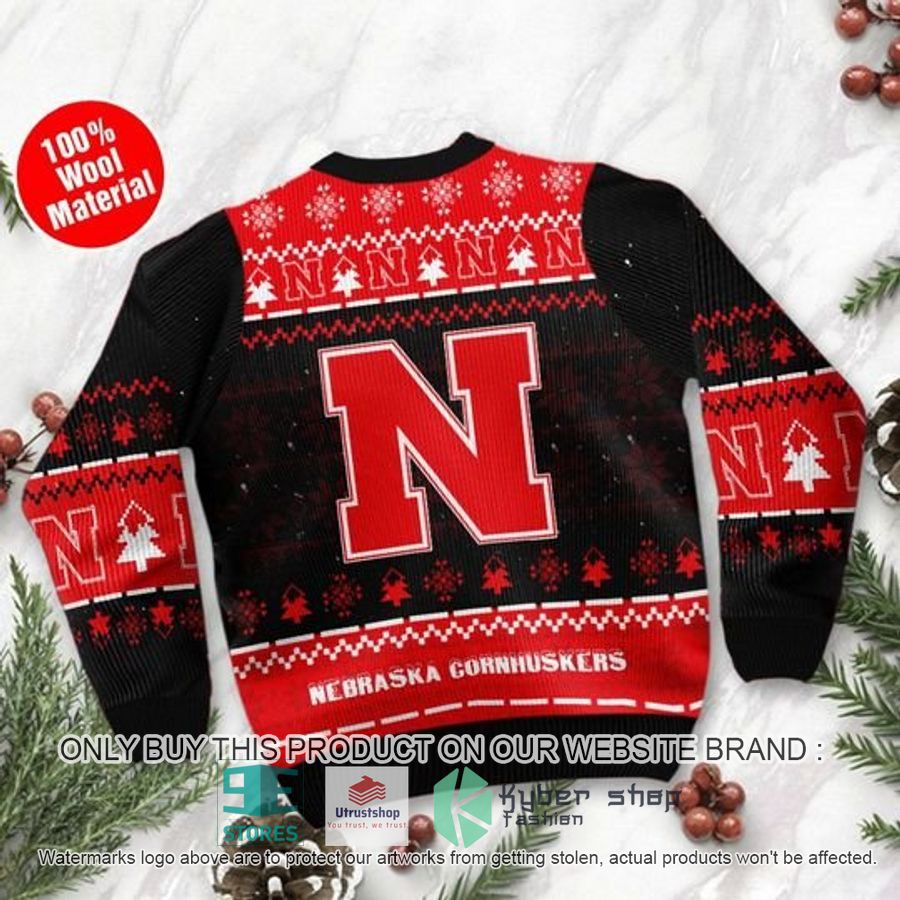 NEW Nebraska Cornhuskers Snoopy Dabbing Ugly Sweater 3 nebraska cornhuskers snoopy dabbing ugly chrisrtmas sweater 3 27618