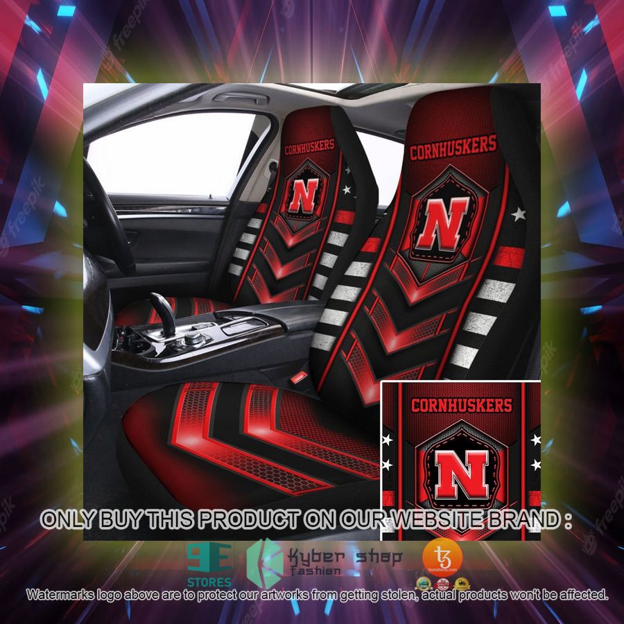 nebraska cornhuskers university of nebraska lincoln car seat covers 2 67511