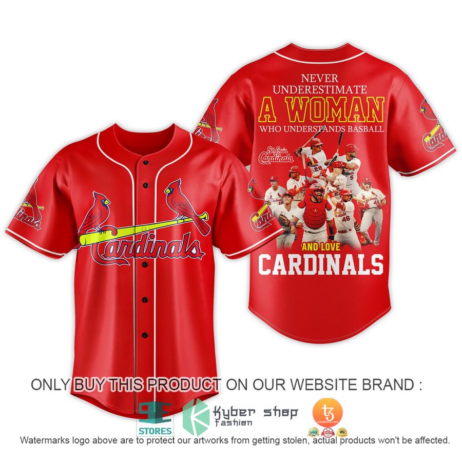 HOT Never underestimate A woman who understands baseball and loves Cardinals Baseball Jersey 7 never underestimate a woman who understands baseball and loves cardinals baseball jersey 1 81618