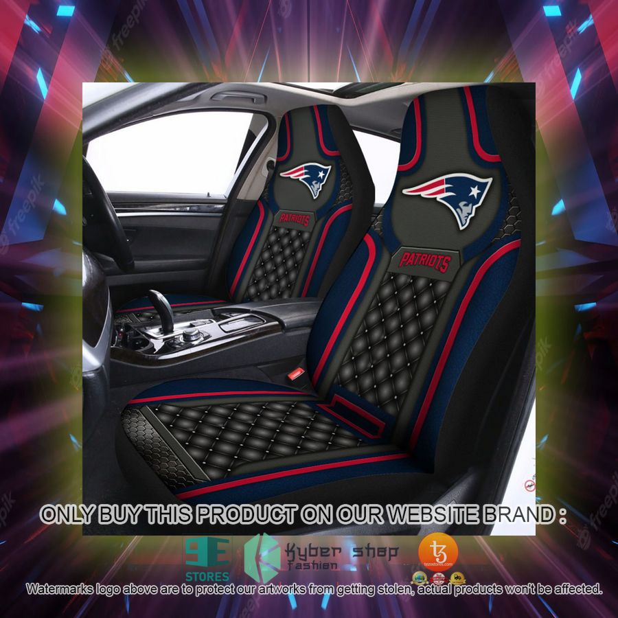 new england patriots navy black car seat covers 2 99137