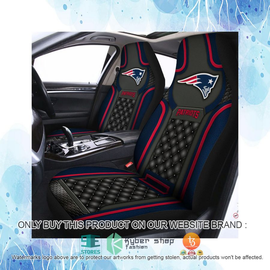HOT New England Patriots Navy Black Car Seat Covers 4 new england patriots navy black car seat covers 4 45634