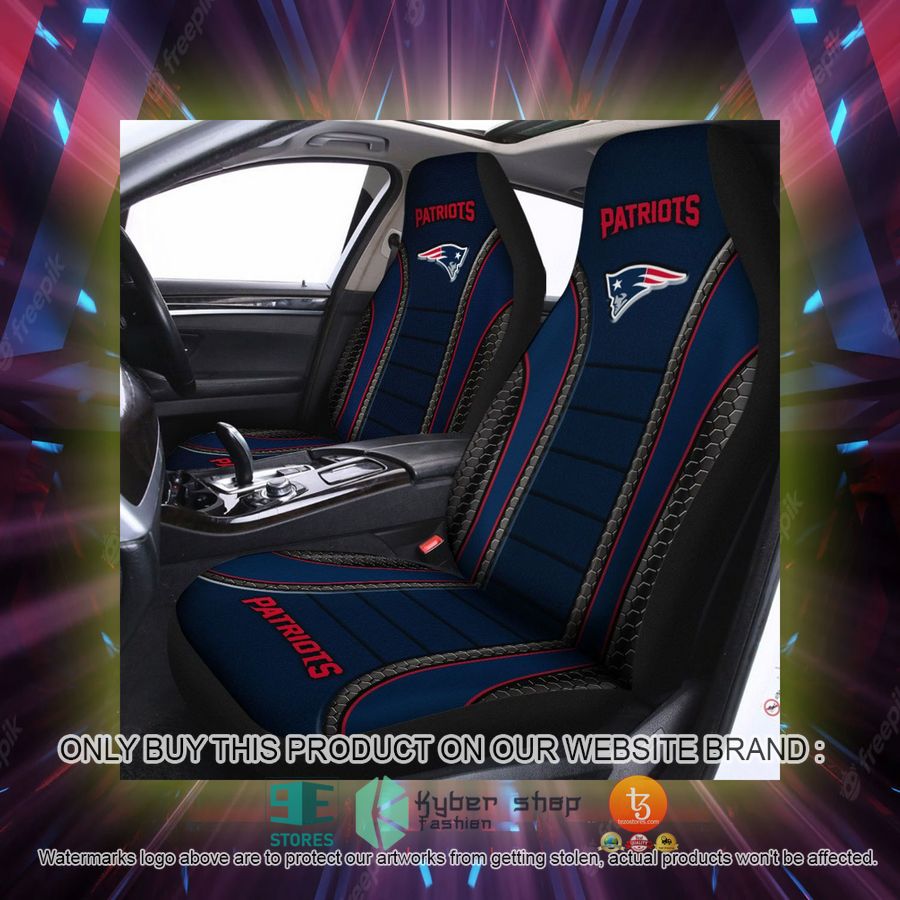 new england patriots navy blue car seat covers 2 22338