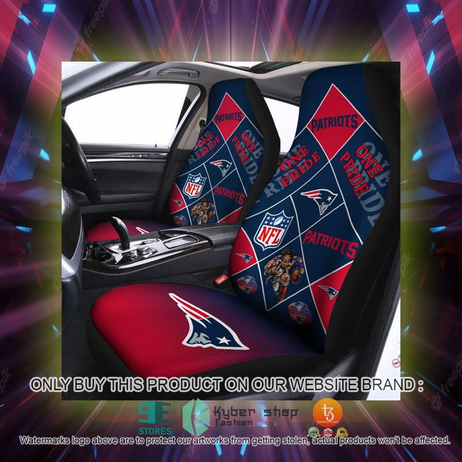 new england patriots one pride car seat covers 2 60255
