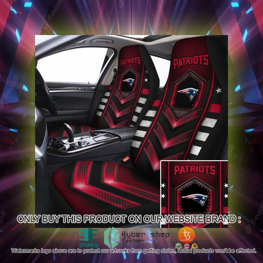 new england patriots red grey car seat covers 2 59155