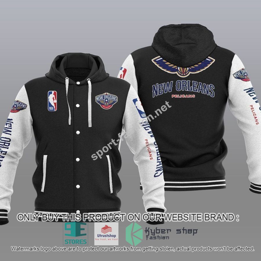 new orleans pelicans nba baseball hoodie jacket 1 97719