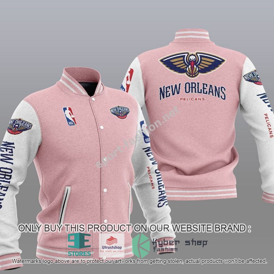 NEW New Orleans Pelicans Varsity Jacket 4 new orleans pelicans nba baseball jacket 4 15659