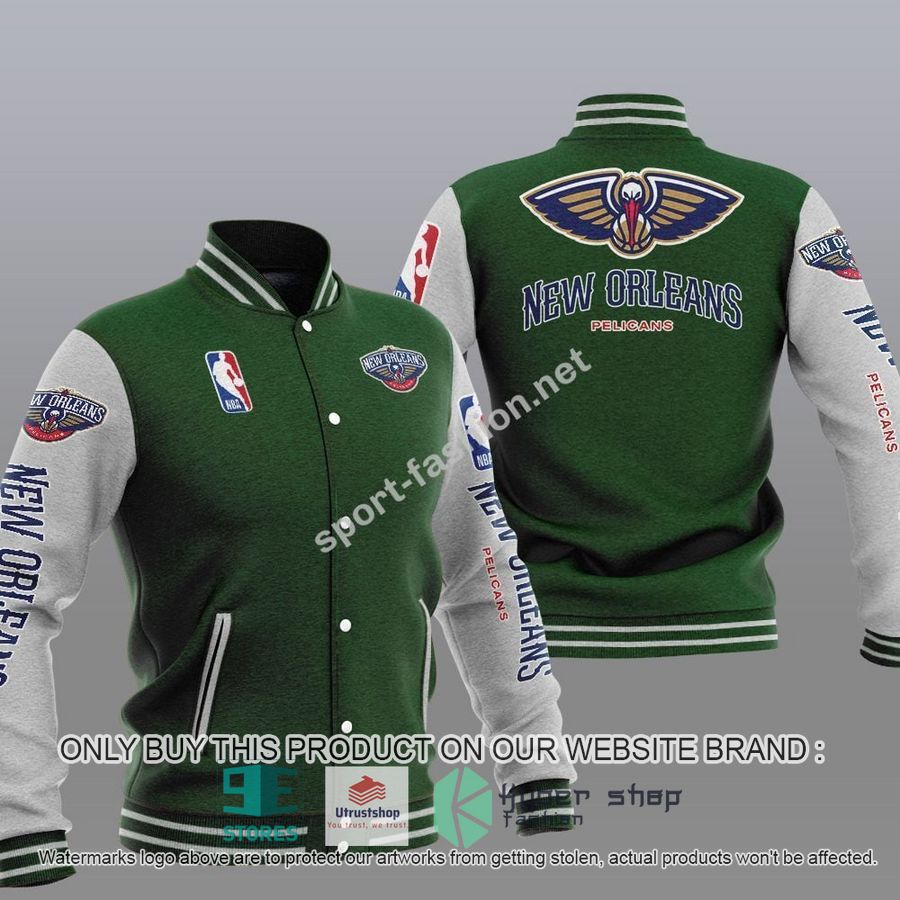 NEW New Orleans Pelicans Varsity Jacket 5 new orleans pelicans nba baseball jacket 5 61174
