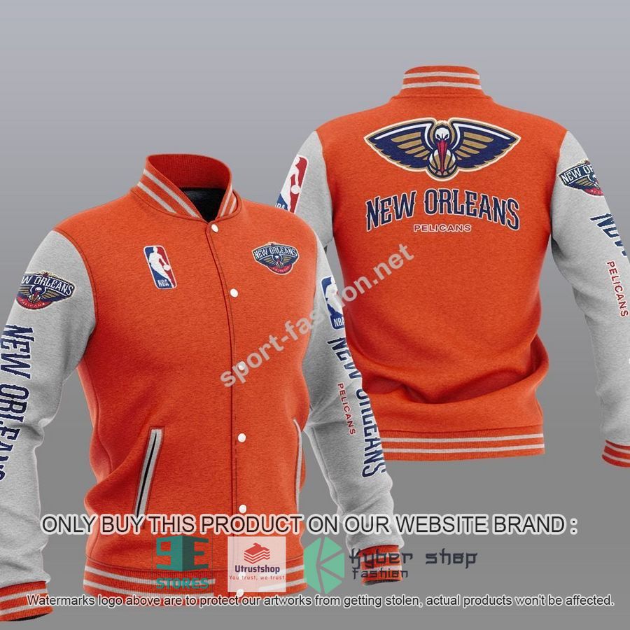 NEW New Orleans Pelicans Varsity Jacket 7 new orleans pelicans nba baseball jacket 7 94314