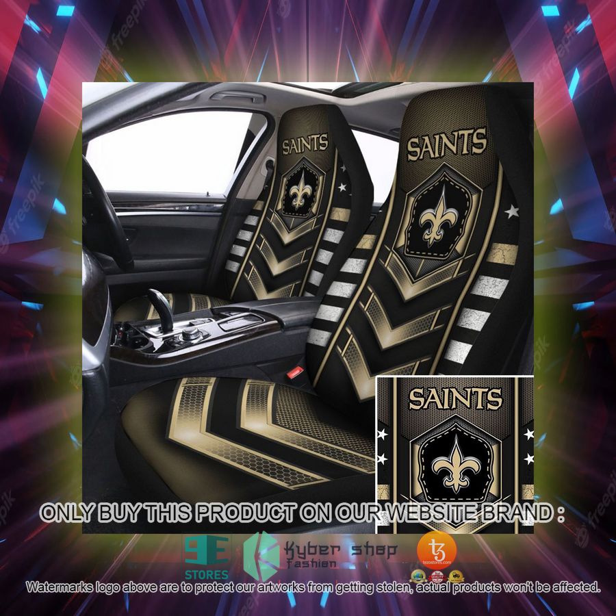 new orleans saints electric yellow car seat covers 2 6940