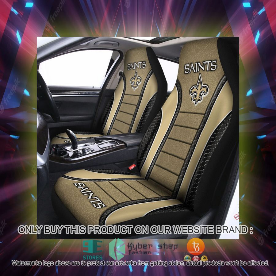 new orleans saints yellow car seat covers 2 12287