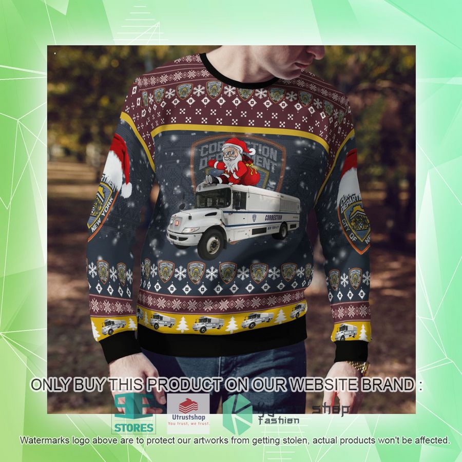NEW New York City Department Of Correction Christmas Sweater 10 new york city department of correction christmas sweater 10 95704