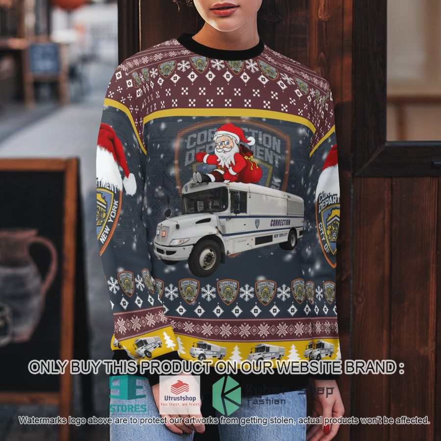 NEW New York City Department Of Correction Christmas Sweater 5 new york city department of correction christmas sweater 5 27649