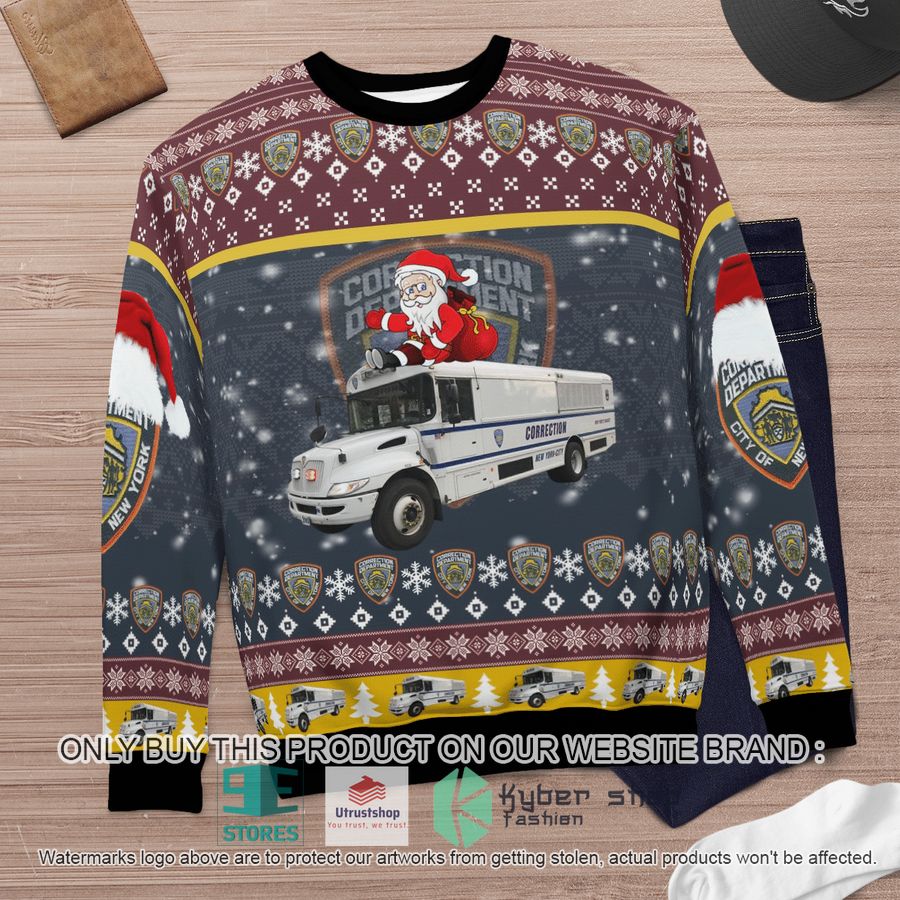 NEW New York City Department Of Correction Christmas Sweater 6 new york city department of correction christmas sweater 6 48682
