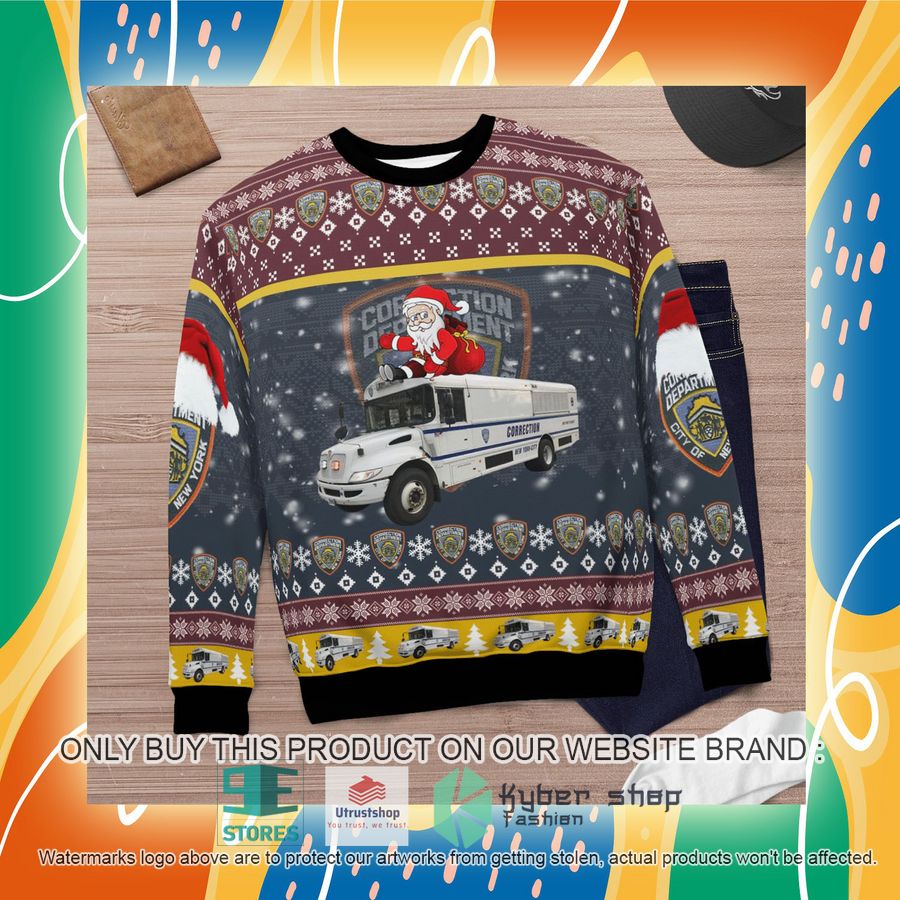 NEW New York City Department Of Correction Christmas Sweater 7 new york city department of correction christmas sweater 7 25656