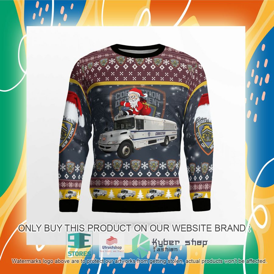 NEW New York City Department Of Correction Christmas Sweater 8 new york city department of correction christmas sweater 8 37883