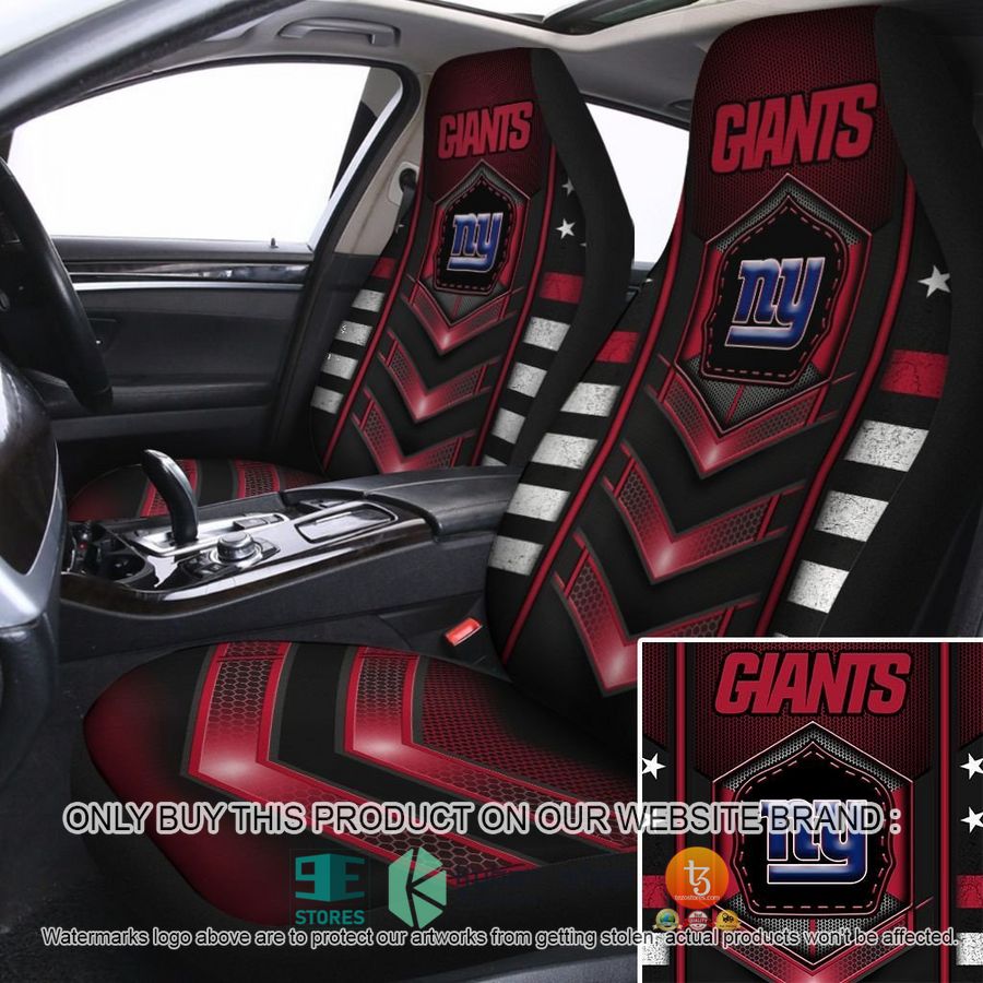 new york giants electric red car seat covers 1 58157