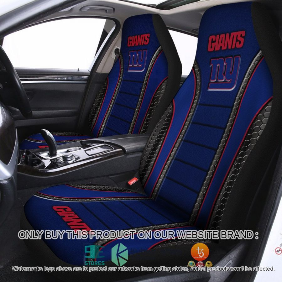 new york giants navy blue car seat covers 1 59609