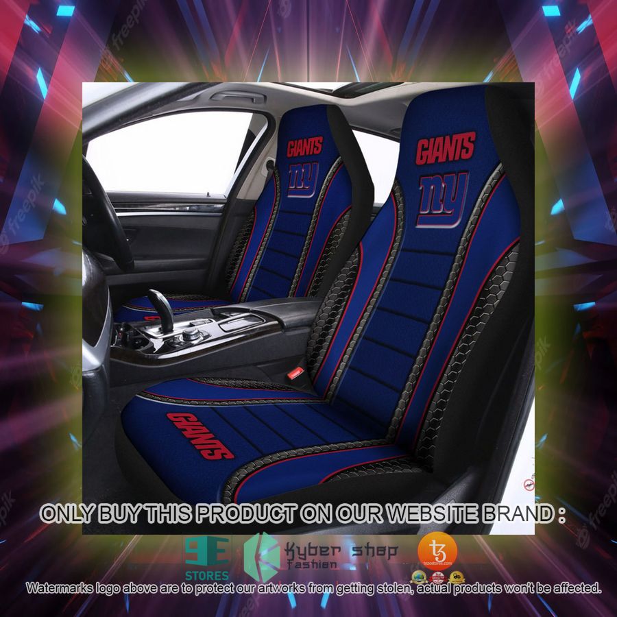 new york giants navy blue car seat covers 2 93653