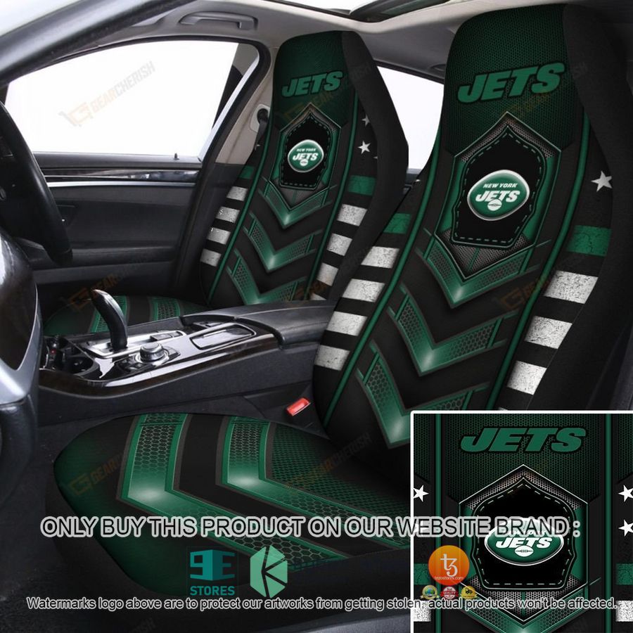 new york jets electric green car seat covers 1 4687