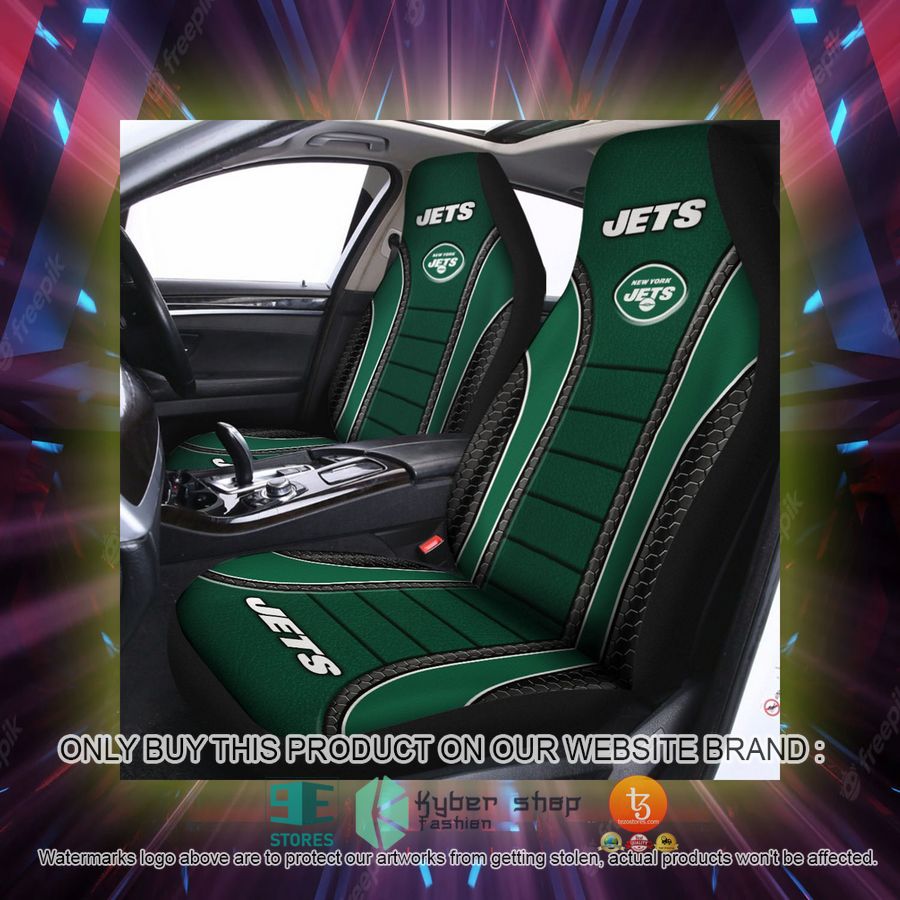 new york jets green car seat covers 2 31552
