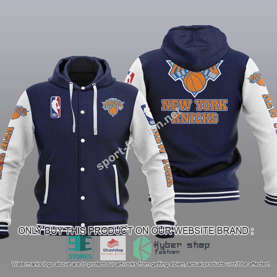 NEW New York Knicks Varsity Hoodie Jacket 3 new york knicks nba baseball hoodie jacket 3 26874