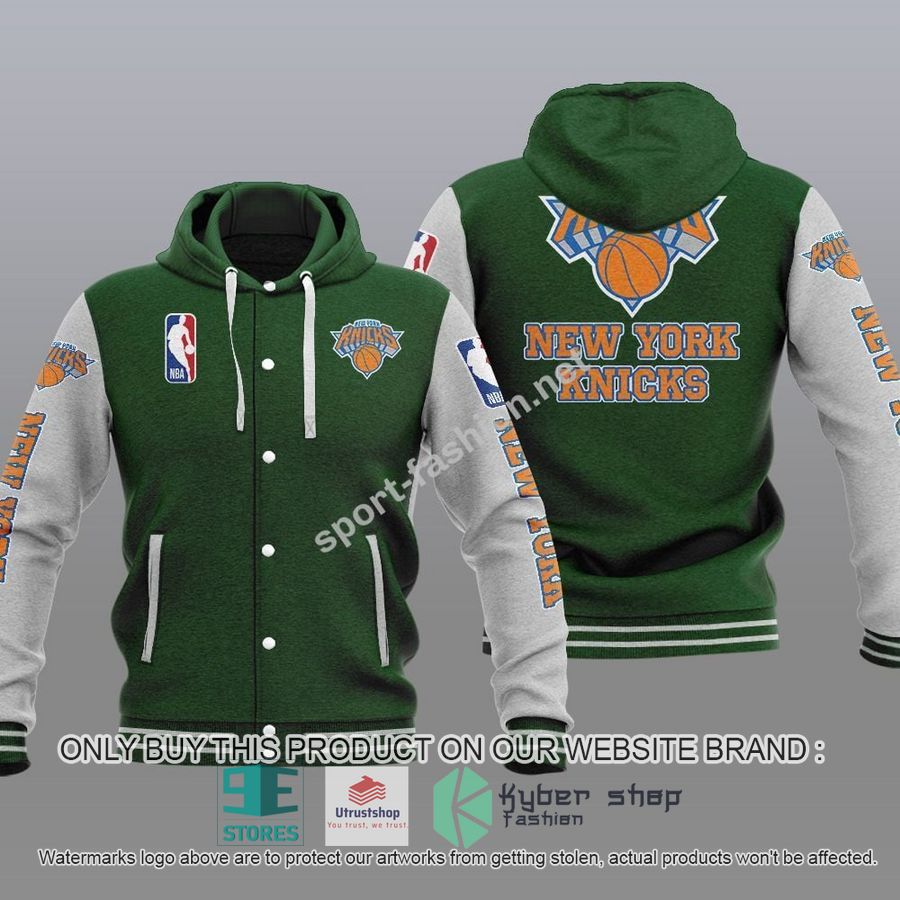 NEW New York Knicks Varsity Hoodie Jacket 5 new york knicks nba baseball hoodie jacket 5 69289