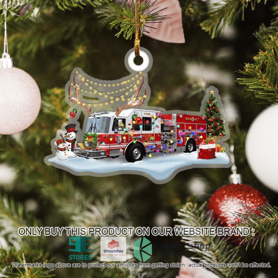 NEW New York Nanuet Fire Department Christmas Ornament 5 new york nanuet fire department christmas ornament 5 97536
