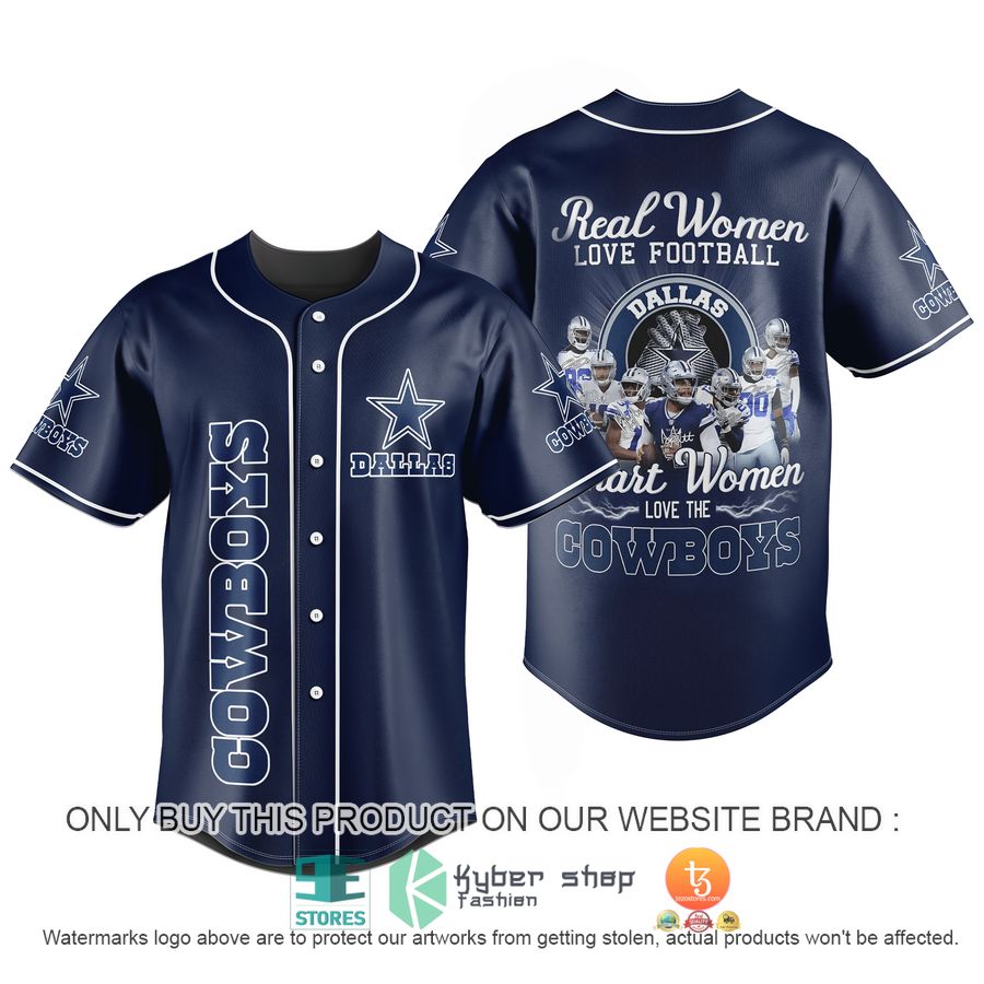 HOT NFL Dallas Cowboys Real Women Love Football Baseball Jersey 7 nfl dallas cowboys real women love football baseball jersey 1 87479