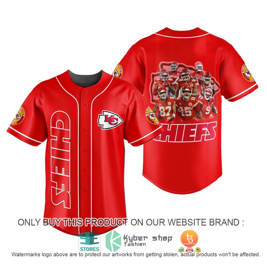 nfl kansas city chiefs players red baseball jersey 1 16582