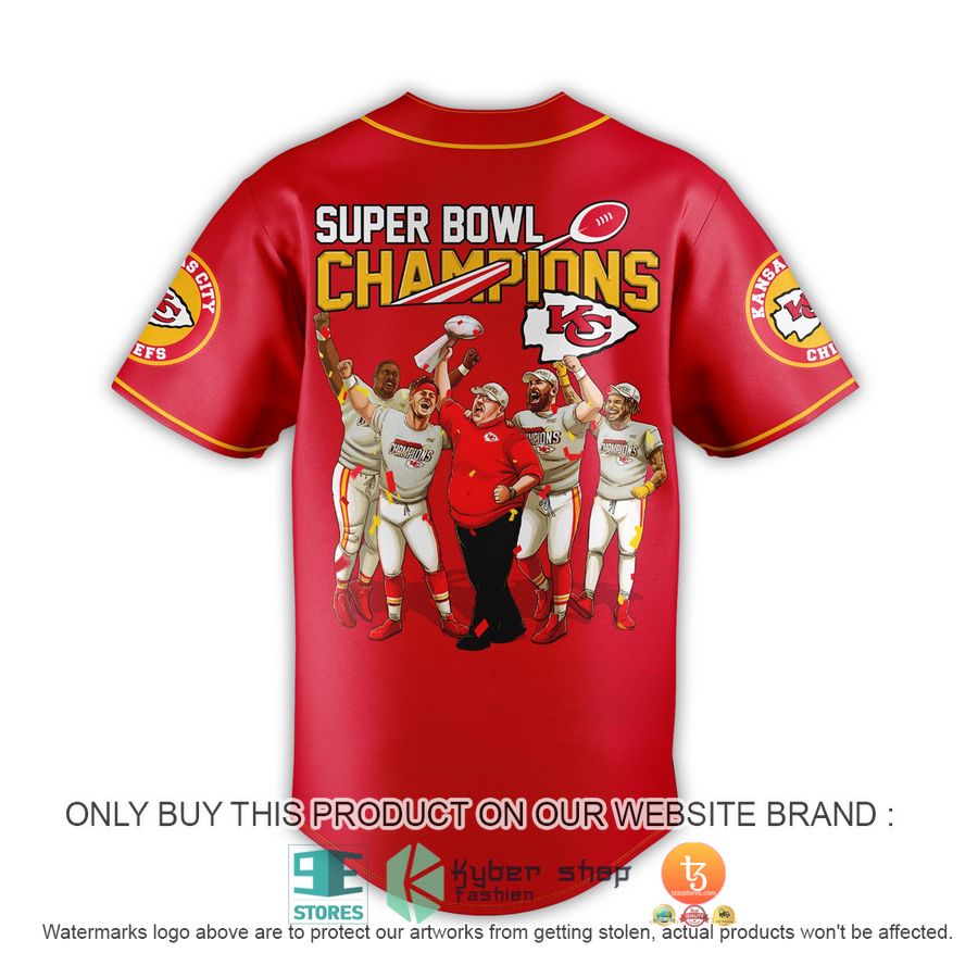 HOT NFL Kansas City Chiefs Super Bowl Champions Baseball Jersey 3 nfl kansas city chiefs super bowl champions baseball jersey 3 32761