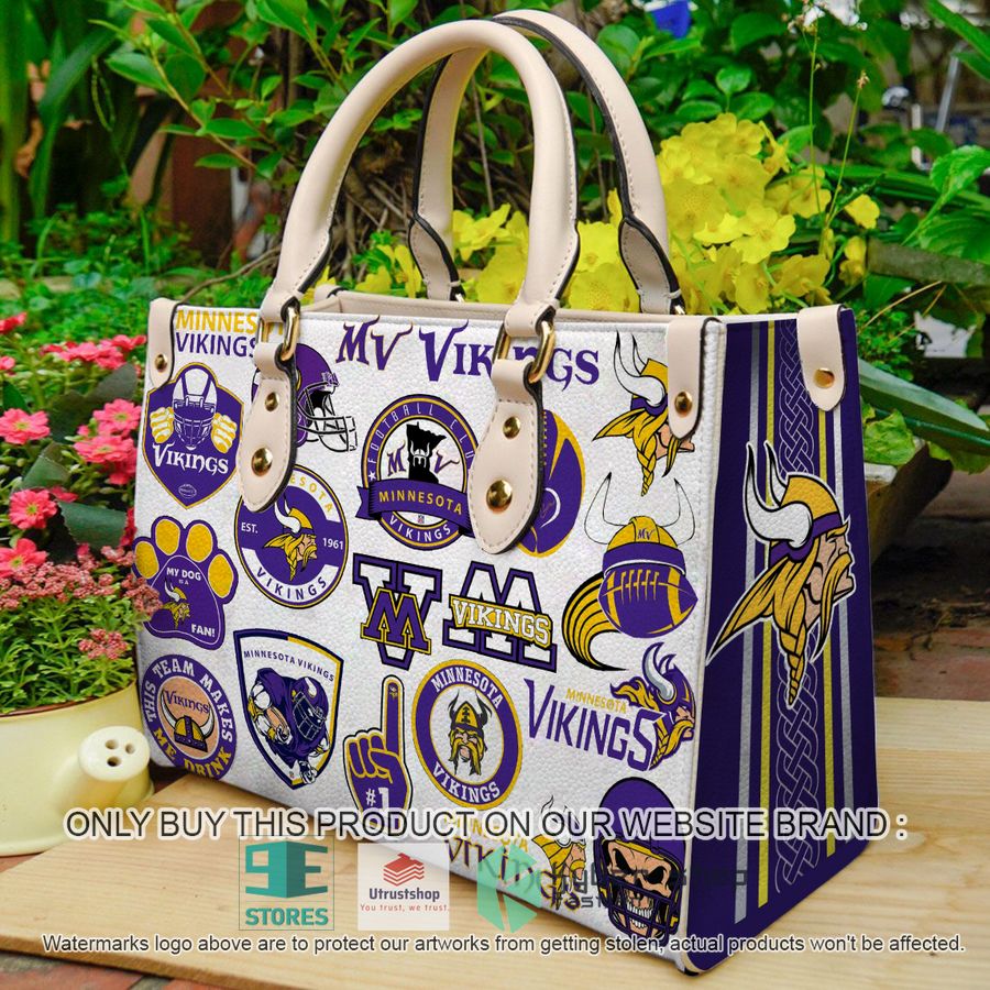 nfl minnesota vikings leather bag 1 2288