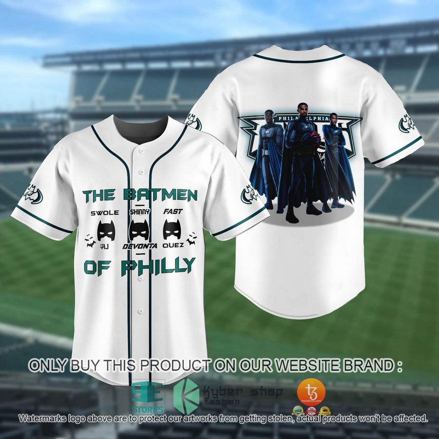 HOT NFL Philadelphia Eagles Swole AJ Skinny Devonta Fast Quez Baseball Jersey 6 nfl philadelphia eagles swole aj skinny devonta fast quez baseball jersey 1 64851