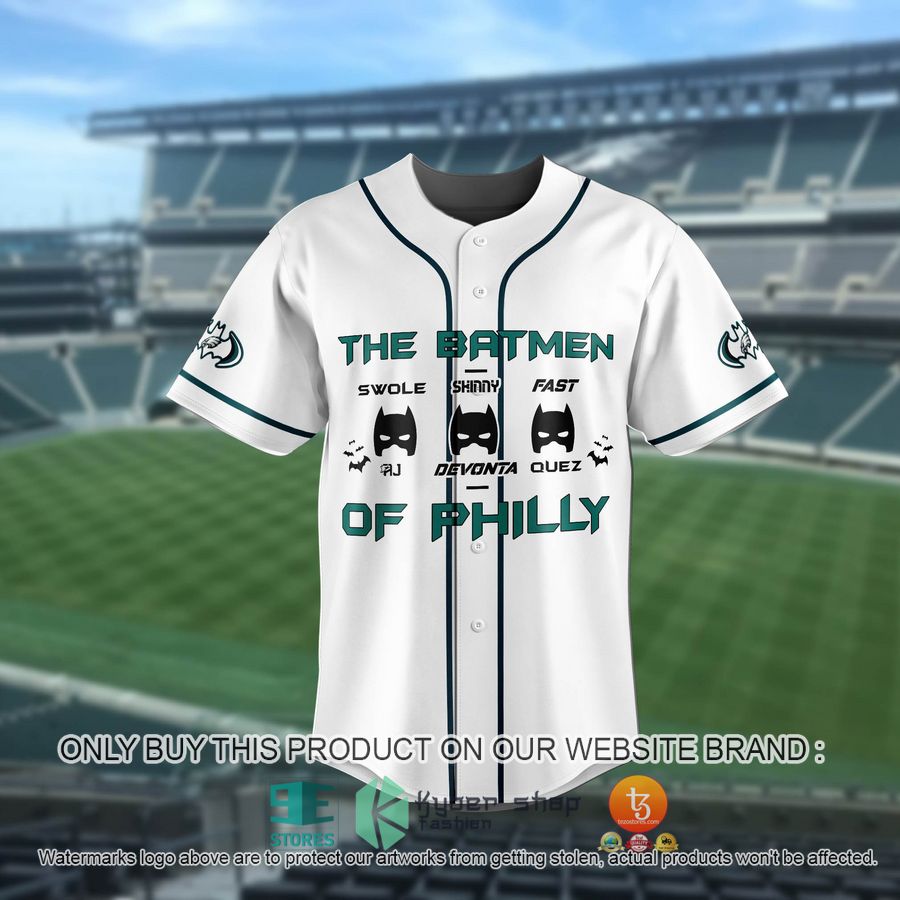 HOT NFL Philadelphia Eagles Swole AJ Skinny Devonta Fast Quez Baseball Jersey 2 nfl philadelphia eagles swole aj skinny devonta fast quez baseball jersey 2 33584