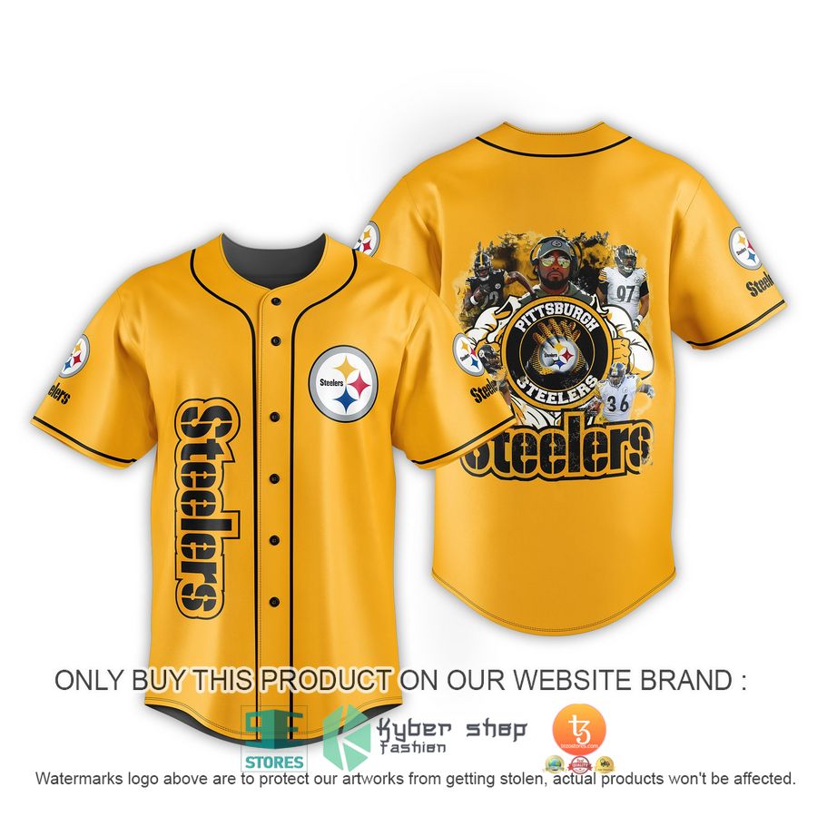 HOT NFL Pittsburgh Steelers Football Players Baseball Jersey 3 nfl pittsburgh steelers football players baseball jersey 1 29643